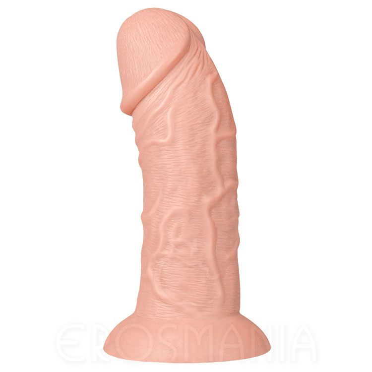 9.5" Realistic Curved Dildo Flesh - Pênis Gigante