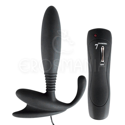 Silicone Anal Pleasure Black - Vibrador Anal