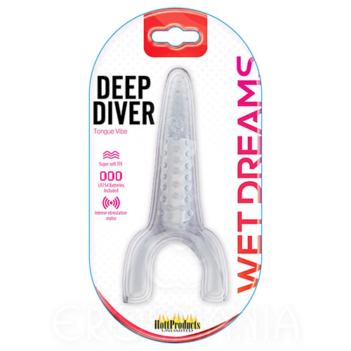 Deep Diver Tongue Vibe Clear - Língua vibradora