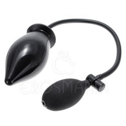 Pump N' Play Black - Plug anal Inflável
