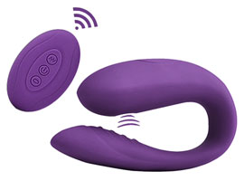 Vibrador Casal com Estimulador Sucção / Pulsação