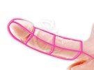 Capa de Silicone Rede - Com Anel para o escroto
