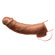 Cyber Penis Sleeve W/ Scrotum Ring Brown - Capa (Imagem 1 de 3)
