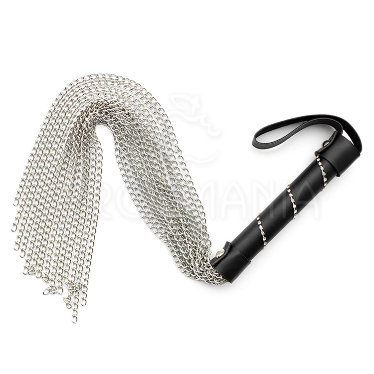 Açoite Mistress com 14 Correntes - Cabo com strass