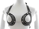 Harness Black and Metal - Sutiã Vazado