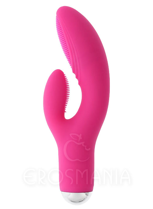Dora Rechargeable Silicone Vibrator Pink -Rotativo