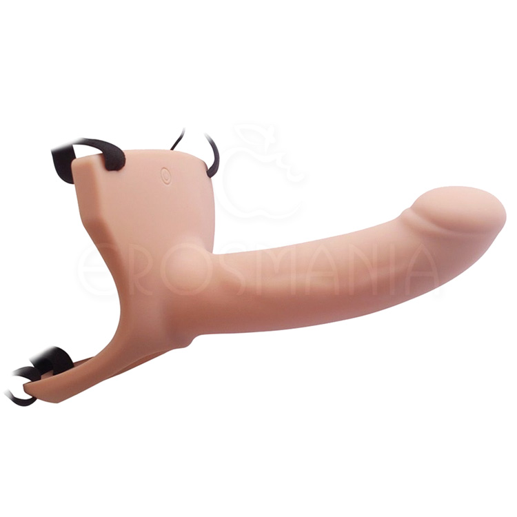 Silicone Curved Dong 6.7" Flesh - Capa com Cinta