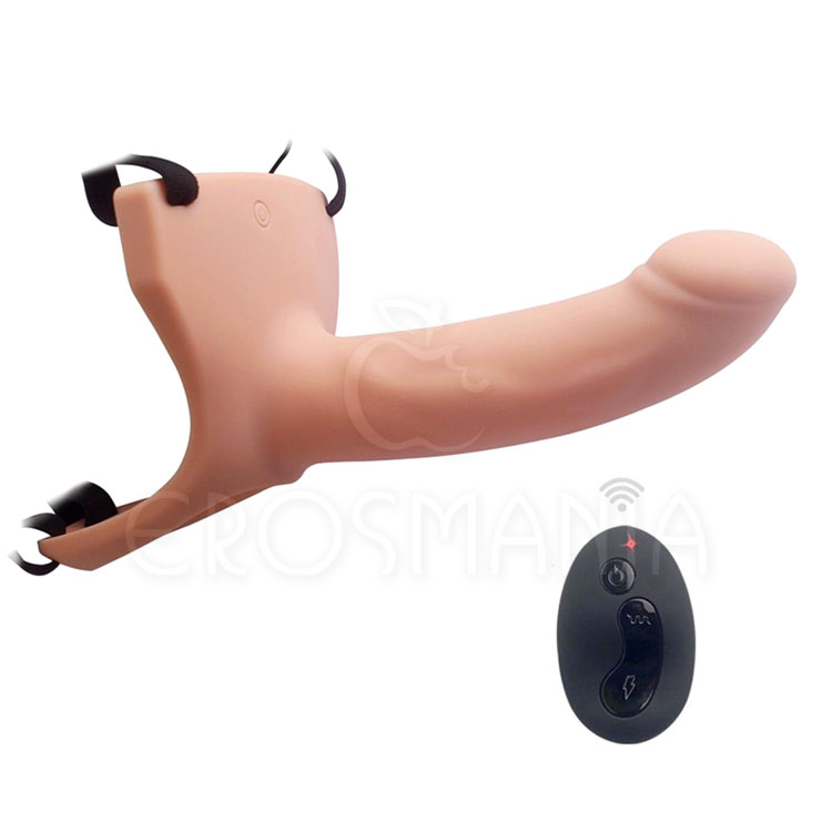 Vibrating Silicone Curved Dong 6.7" -Capa c/ Cinta