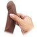 Silicone Curved Dong 6.7" Brown - Capa com Cinta (Imagem 2 de 3)