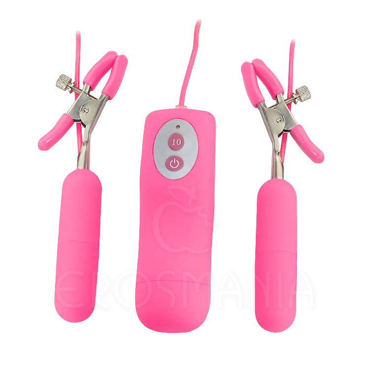 10 Function Nipple Stimulator Pink - 2 Vibradores