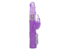 Slim Line Rabbit Purple -Pênis Rotativo 36 funções