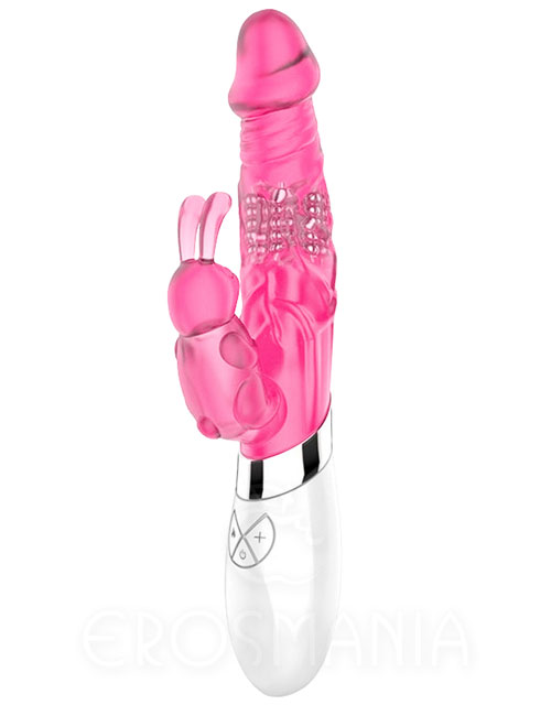 Haloy Silicone Rabbit Rose - Recarregável - 21cm