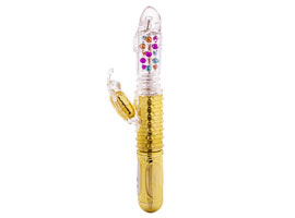 Thrusting Butterfly Penis Gold Vai-e-Vem Rotativo