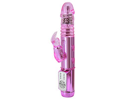 Throbbing Bunny Pink - Pênis Rotativo e Vai-e-Vem