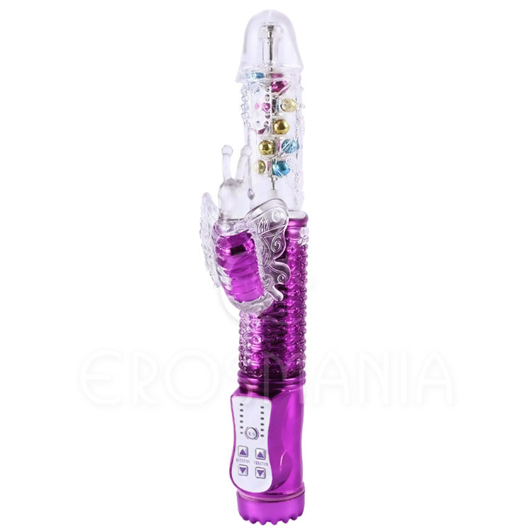 Thrusting Butterfly Penis Purple -Vai-Vem Rotativo