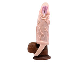 Vibration Men Extension Flesh - Capa com Vibrador
