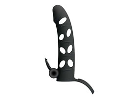 Penis Sleeve W/ Ball Strap -Capa vibradora-Silcone