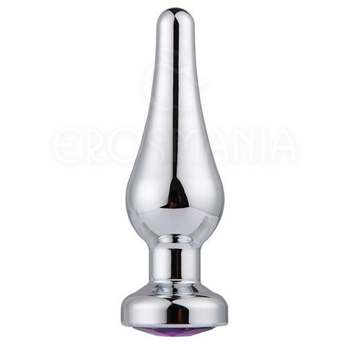 Conic Butt Plug Purple - M - Plug anal de metal