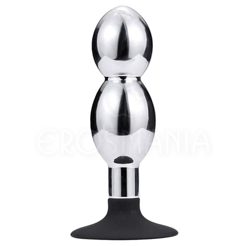 Aluminium Anal Plug Balls - Ventosa de silicone