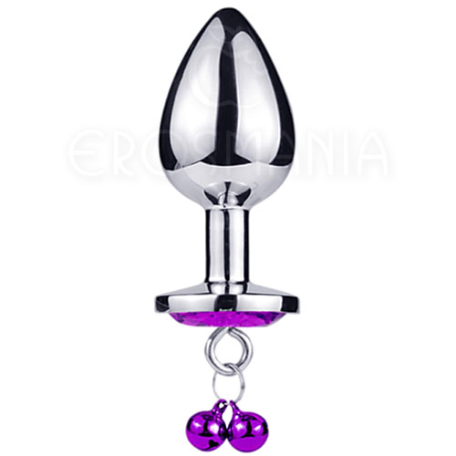 Metal Plug Bell Purple - P -Plug anal com sininhos