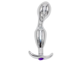 Prostate Metal Plug w/ Crystal Purple - Plug anal
