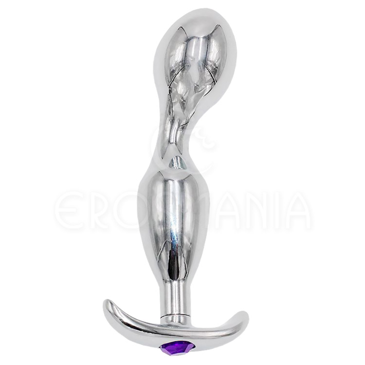 Prostate Metal Plug w/ Crystal Purple - Plug anal