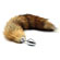 Silver Butt Plug 4.0 w/ Fox Tail - Plug anal metal (Imagem 2 de 2)