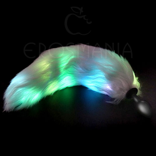 Fox Tail & Cat Ear Blue - Plug com cauda Luminosa