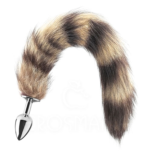 Lust Metal Raccoon Tail - Plug Anal com Rabo