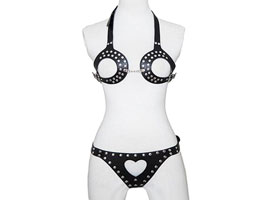 Conjunto Black and Metal - Sutiã e Calcinha