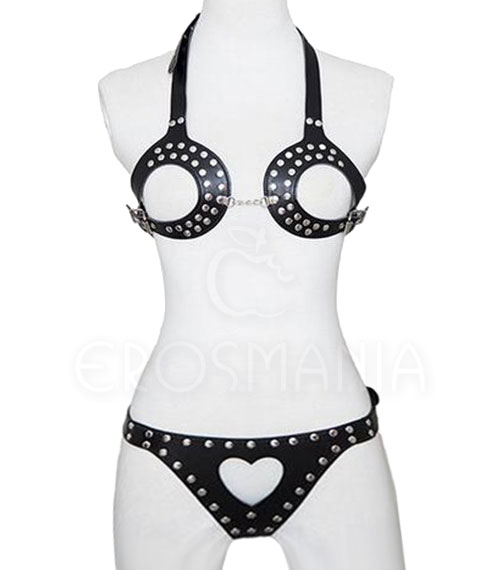 Conjunto Black and Metal - Sutiã e Calcinha