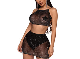 Conjunto Erótico Tule Fino - Patrícia