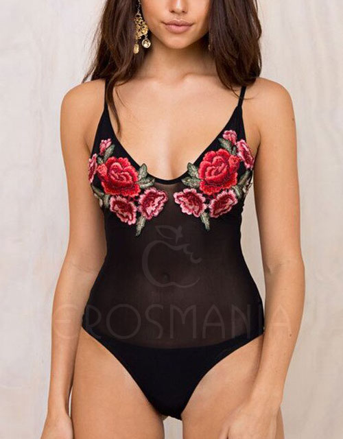 Body - Renda Floral - Las Rosas III