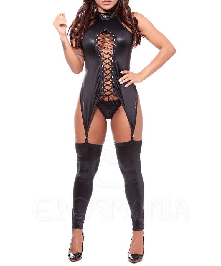 Body com Ilhós e meias 7/8"