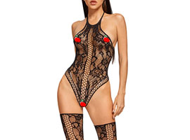 Body Floral Com Meias 7/8