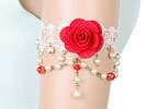 Bracelete / Armband La Rose - Rendado - Branco