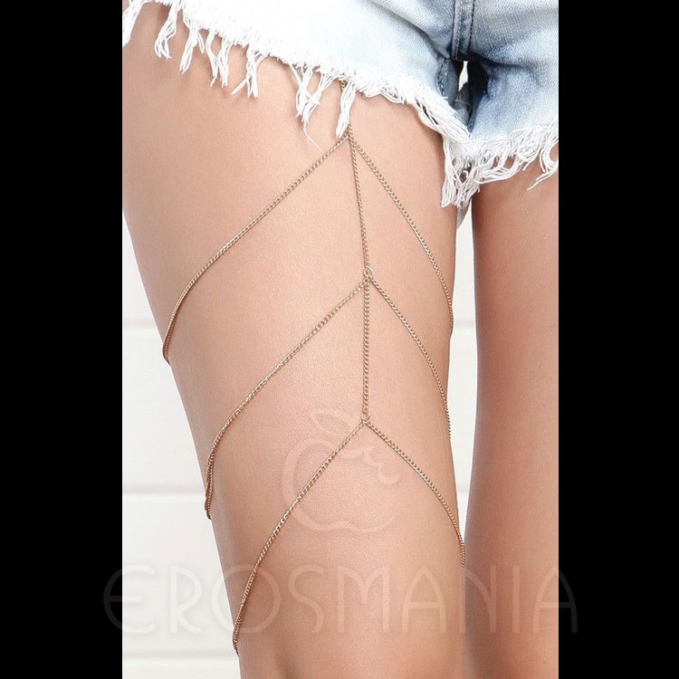 Leg Chain Gold - Corrente de coxa