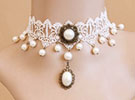 Colar de Renda - White Stone