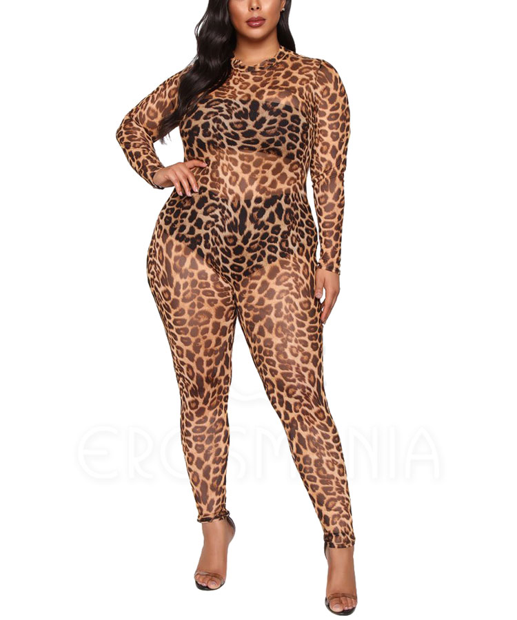 Macacão - Oncinha Plus SIze - Manga Longa