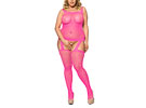 Bodystocking / Vestido - Pink Leopard - Plus Size