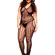 Bodystocking Listras e Floral - Plus Size (Imagem 1 de 2)
