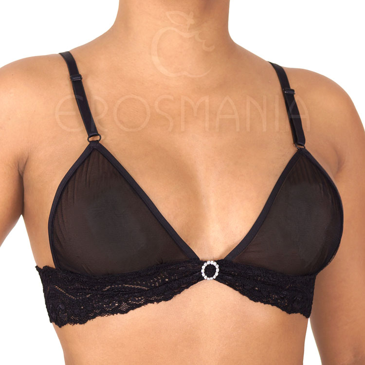 Sutiã Penetra Renda e Tule - Sensualle