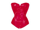 Corselet de Couro Ecológico - Vermelho
