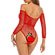 Body Glamour Strass Coloridos - Vermelho (Imagem 2 de 2)