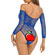 Body Glamour Strass Coloridos - Azul (Imagem 2 de 2)