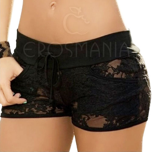 Mini Short Erótico Bibi - Transparente