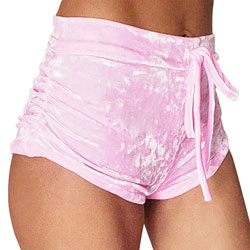 Mini Short Velvet - Rosa claro