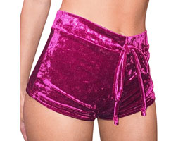 Mini Short Velvet - Dark Pink