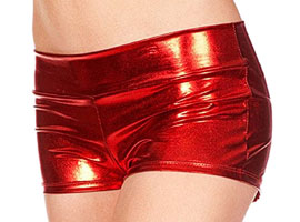 Mini Short Vinil - Red