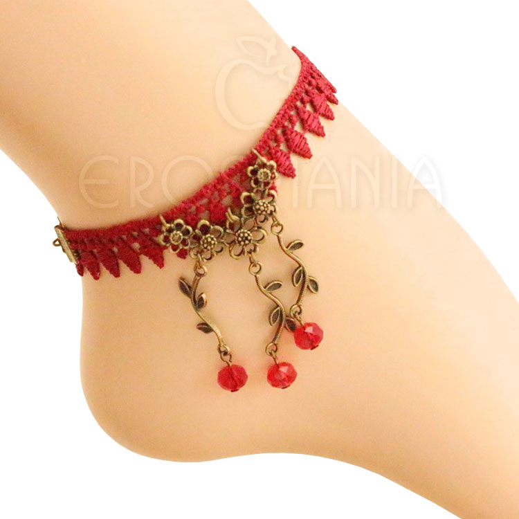 Tornozeleira Red Cherry - Anklets
